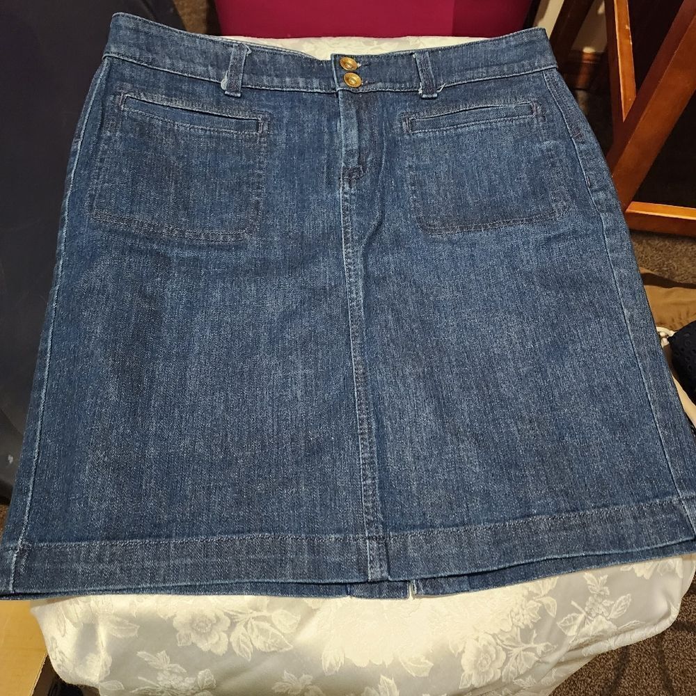 Banana Republic Petite Denim Skirt Size 28P